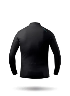 Junior Black Eco Spandex Long Sleeve Top