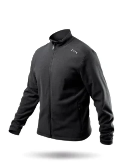 Mens Black Full Zip Fleece Jacket