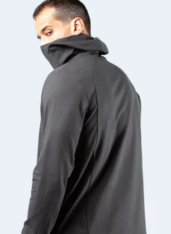 Mens Black Zhikmotion Hooded Top
