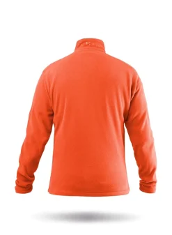 Mens Flame Red Full Zip Fleece Jacket