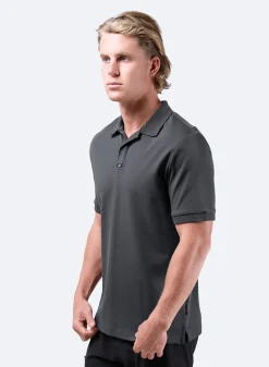 Mens Pima Cotton Polo - Charcoal