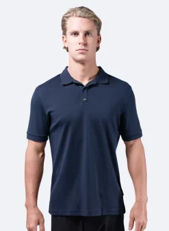 Mens Pima Cotton Polo - Navy