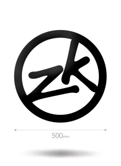 500Mm Circle Zk Vinyl Sticker
