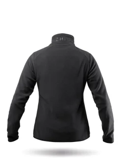 Womens Black Full Zip Fleece Jacket