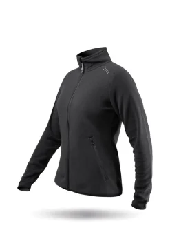 Womens Black Full Zip Fleece Jacket