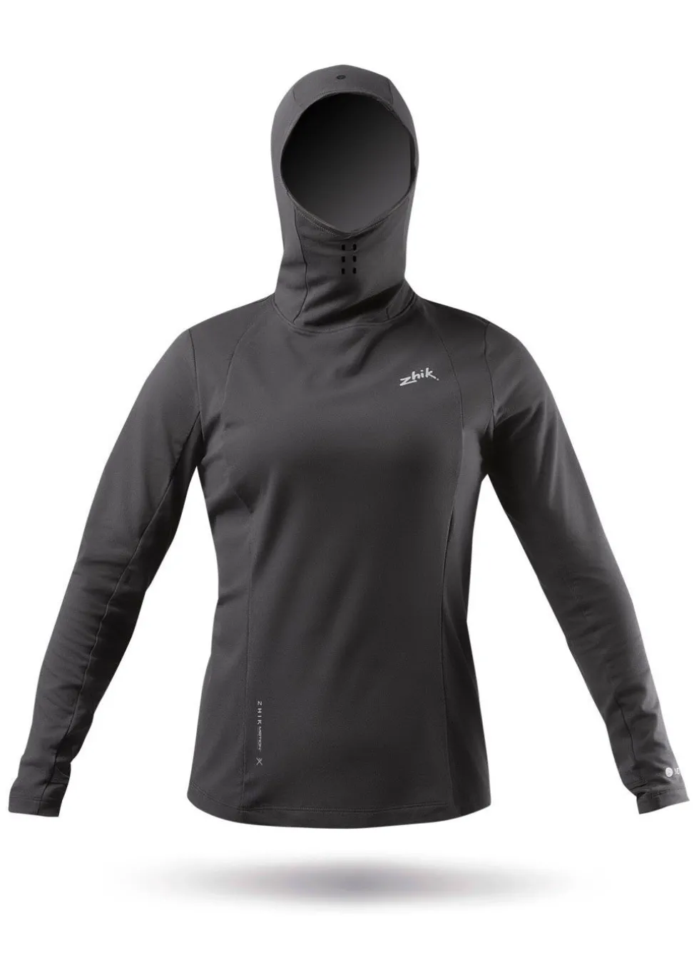 Womens Black Zhikmotion Hooded Top