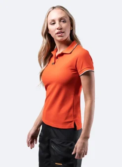 Womens Elite Polo - Ocean Red