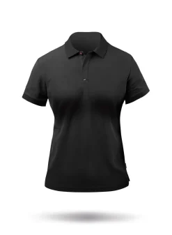 Womens Pima Cotton Polo - Black