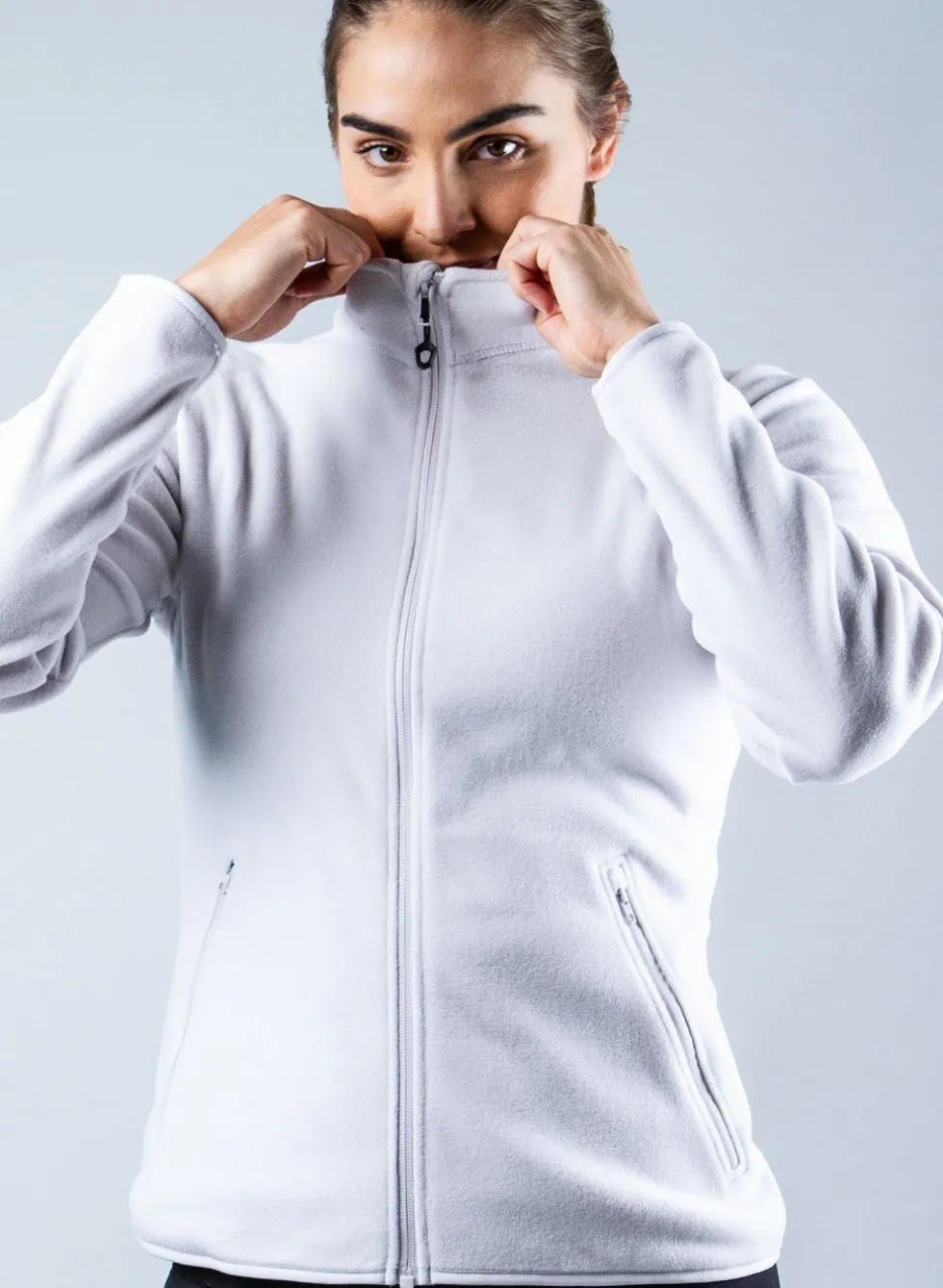 Womens Platinum Full Zip Fleece
