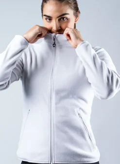 Womens Platinum Full Zip Fleece
