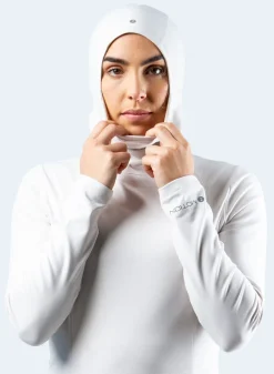 Womens Platinum Zhikmotion Hooded Top
